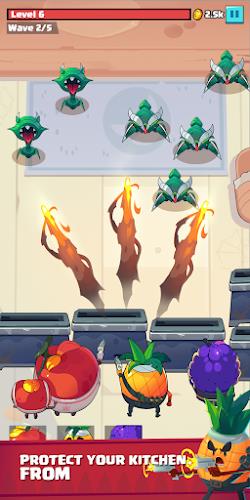 Fruit War: Idle Defense Game Captura de tela 0