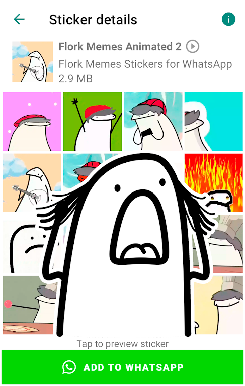 Flork memes stickers WASticker應用截圖第1張