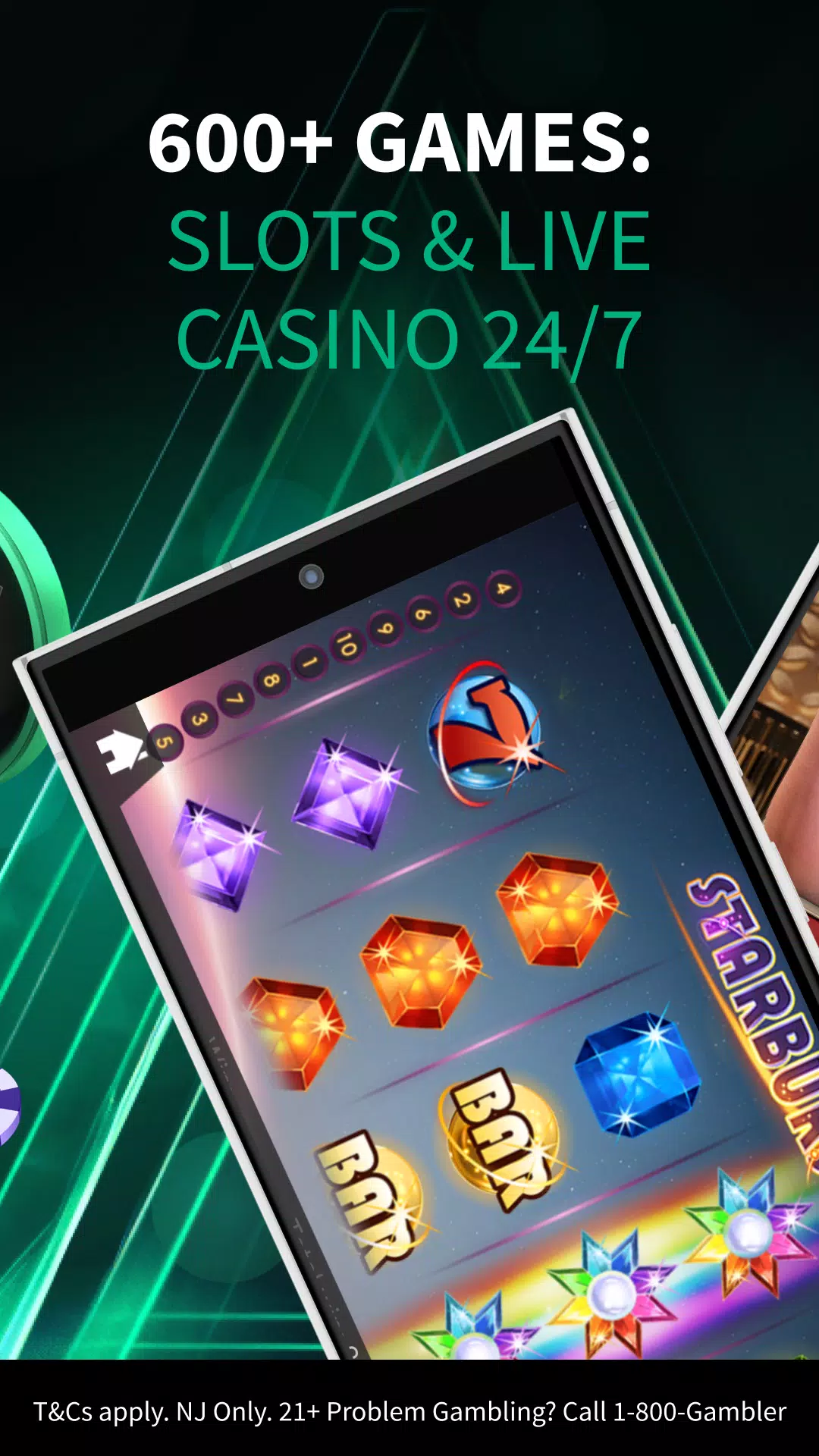 Schermata PlayStar Casino Real Money NJ 1