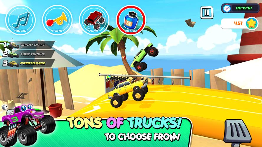 Monster Trucks Game for Kids 3 Captura de tela 1