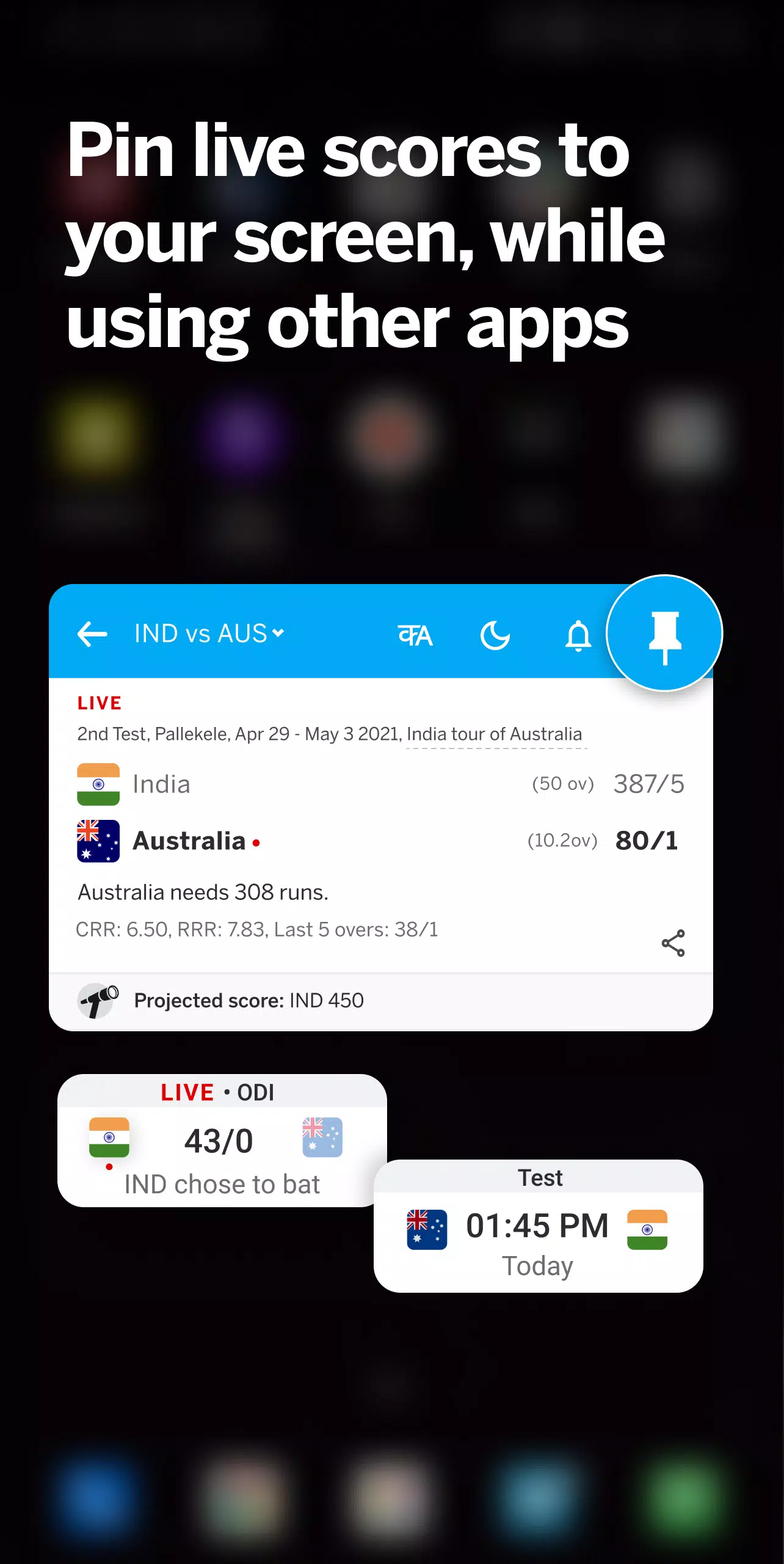 ESPNcricinfo - Live Cricket Скриншот 1