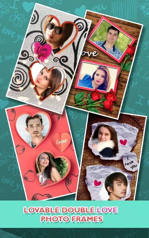 Love Photo frames Collage Schermafbeelding 1