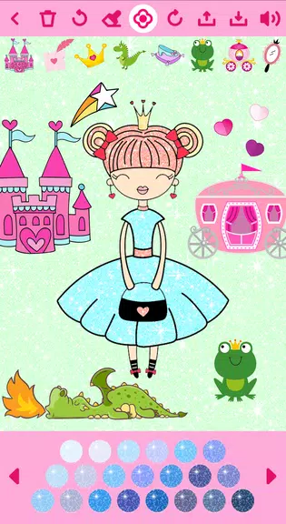 Princess Coloring Book offline应用截图第3张