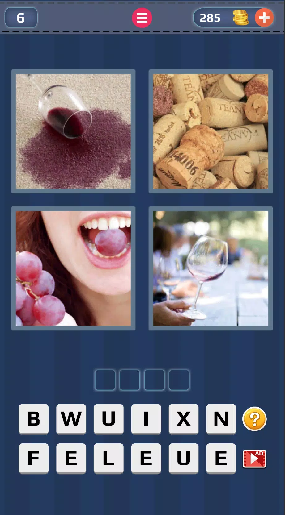 4 Pics 1 Word: Guess the Word