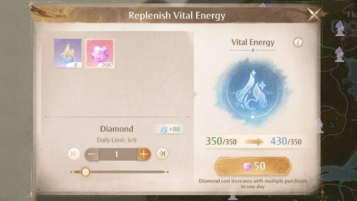 Tenaga Vital di Infinity Nikki