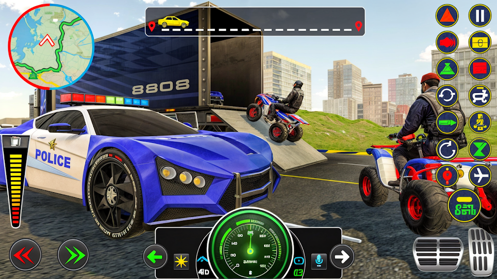 Police Muscle Car Cargo Plane スクリーンショット 3