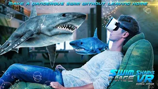 Schermata Swim Sharks Cage VR Simulator 2