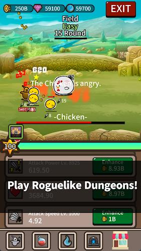 Lonely Knight : Idle RogueLike Schermafbeelding 1