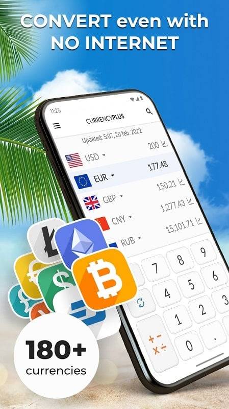 Currency Converter Plus ဖန်သားပြင်ဓာတ်ပုံ 2