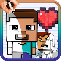 How to draw Minecraft Characters by Drawings Apps