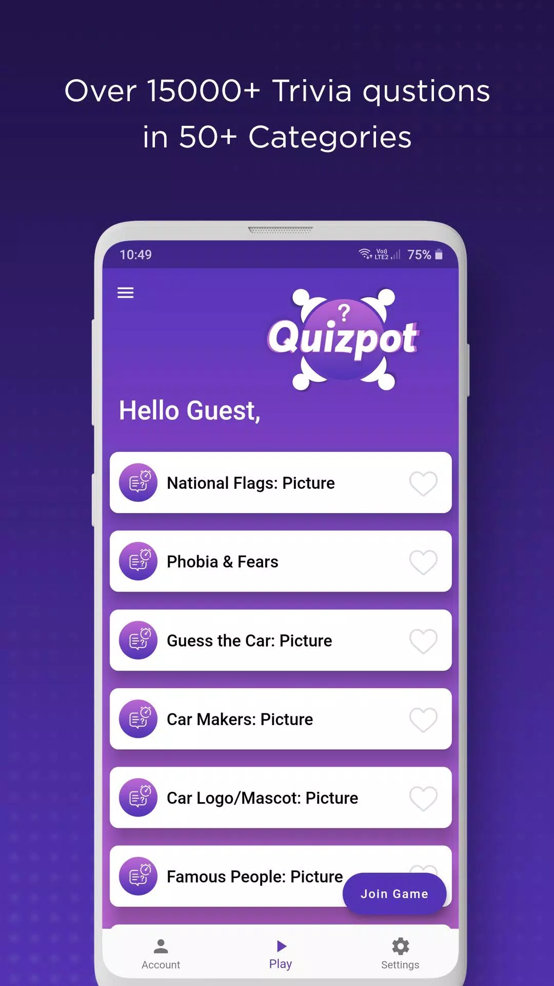 QuizPot: Group GK Quiz Trivia Capture d'écran 1