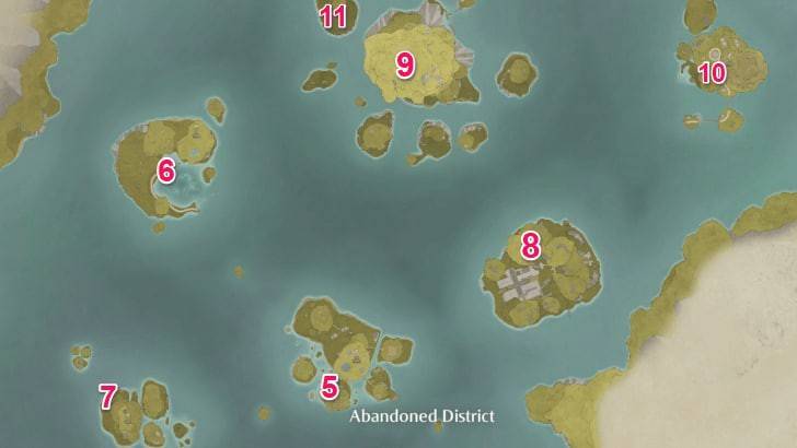 Among Pieces Locations