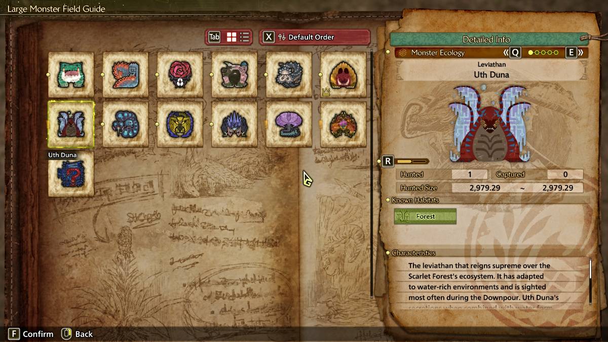 Monster Hunter Wilds'teki Uth Duna Field Guide Profili