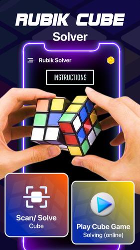 Rubik's Cube Puzzle Solver app Captura de tela 0