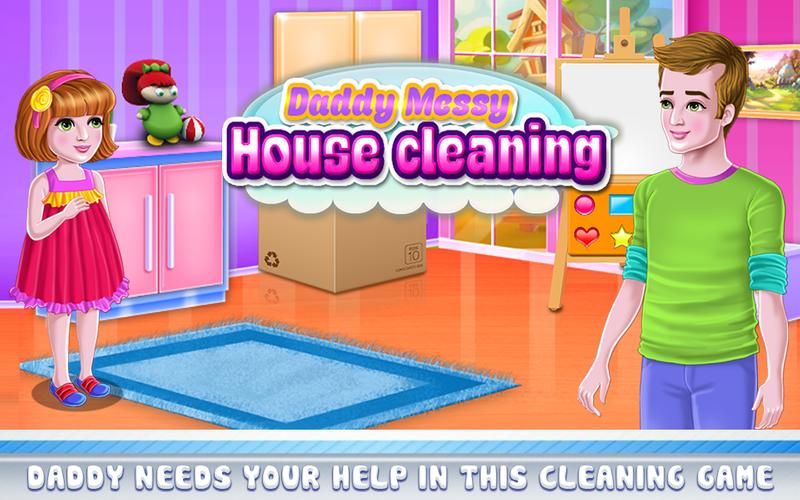 Daddy Messy House Cleaning Screenshot 2