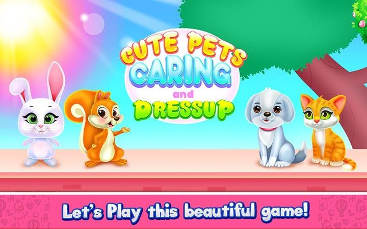 Cute Pets Caring and Dressup Screenshot 0