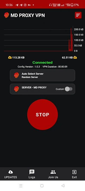 MD PROXY VPN Zrzut ekranu 1