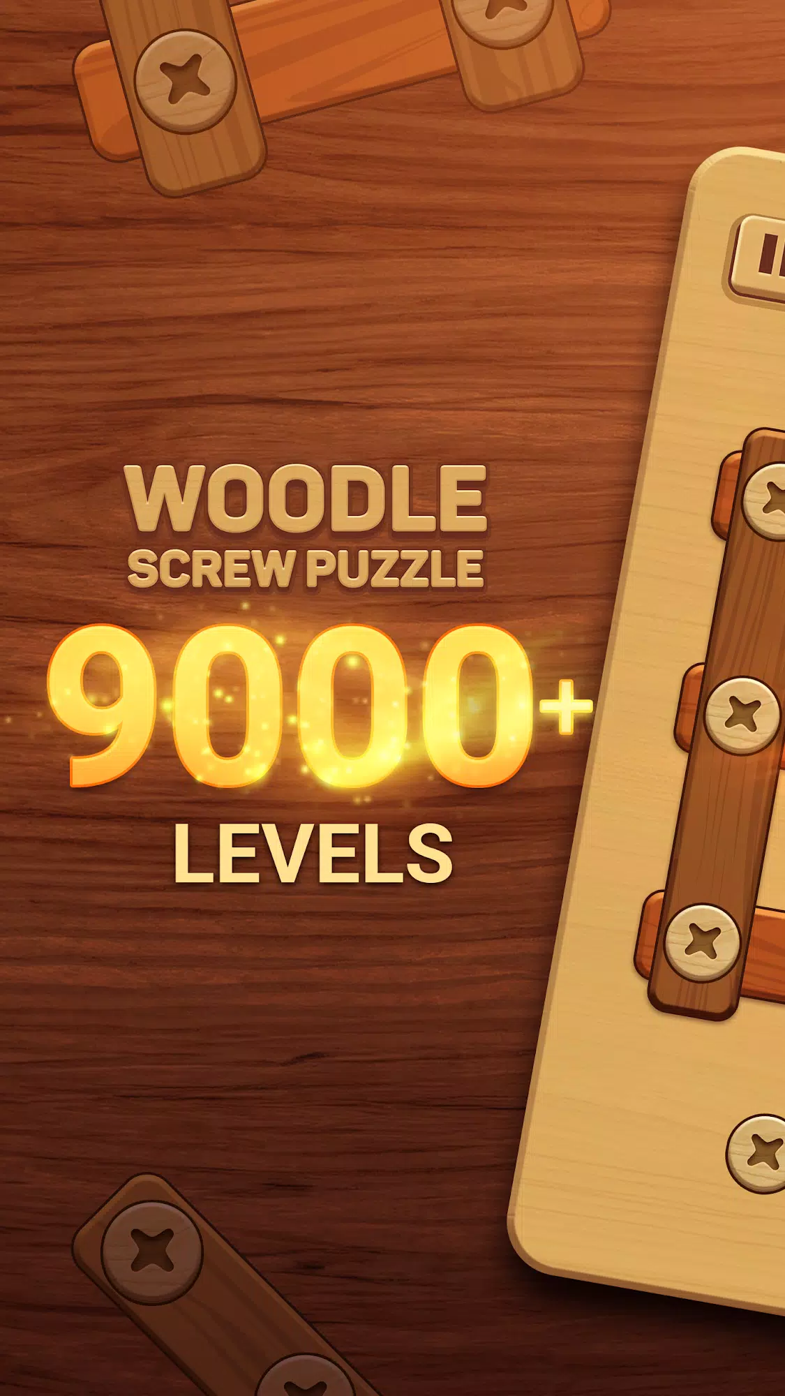 Woodle - Wood Screw Puzzle Capture d'écran 0