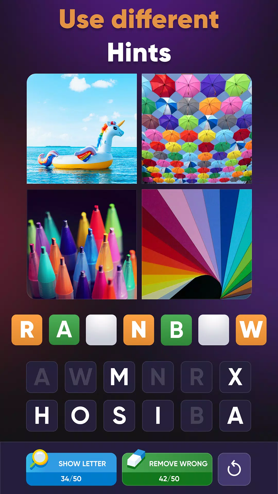 4 Pics Association Word Puzzle应用截图第1张