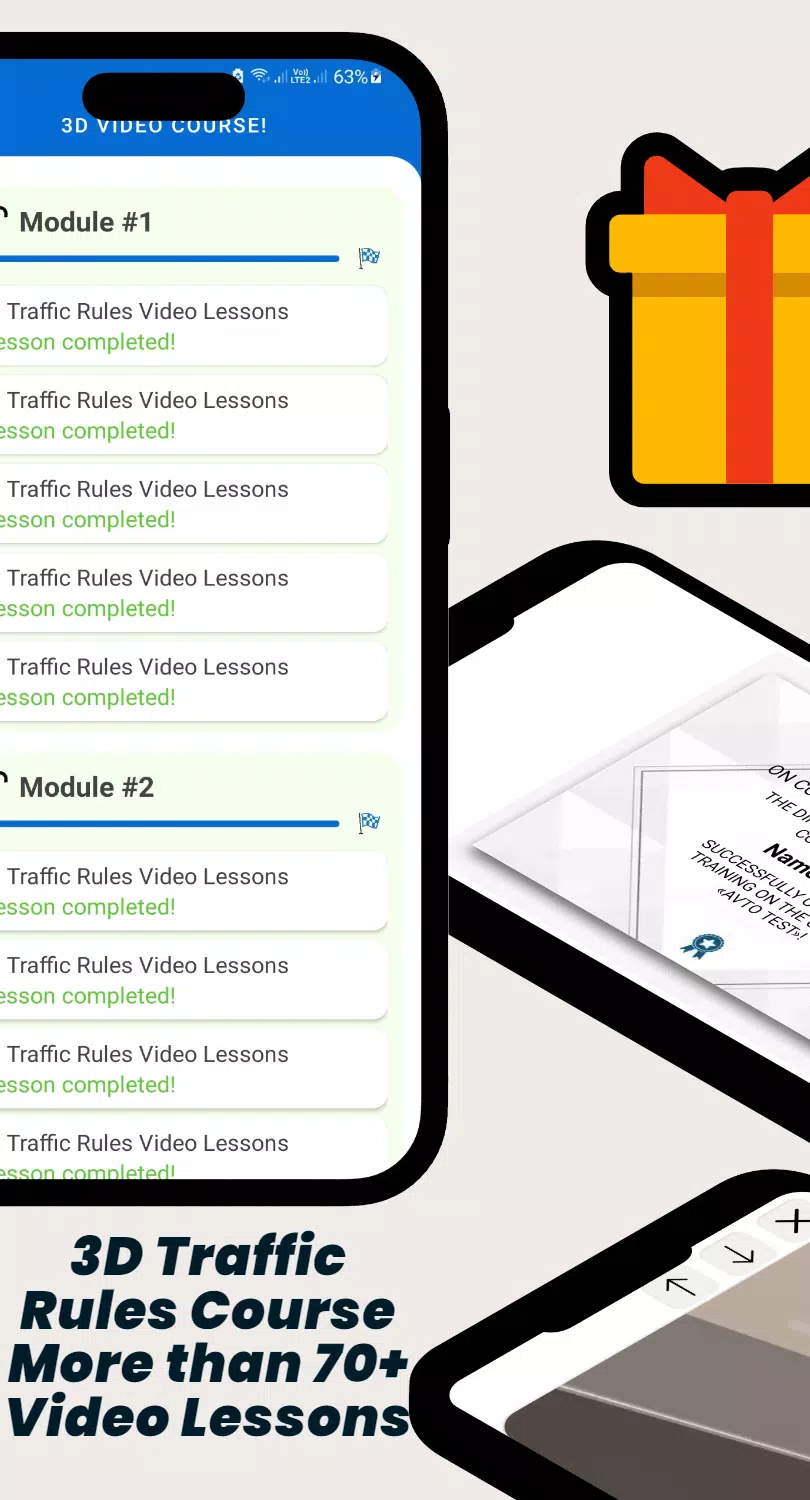 AVTO TEST - Traffic Rules 2025 Capture d'écran 3