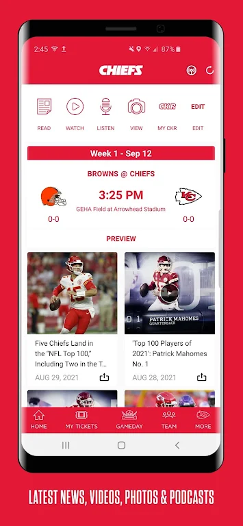 Chiefs Mobile 스크린샷 1