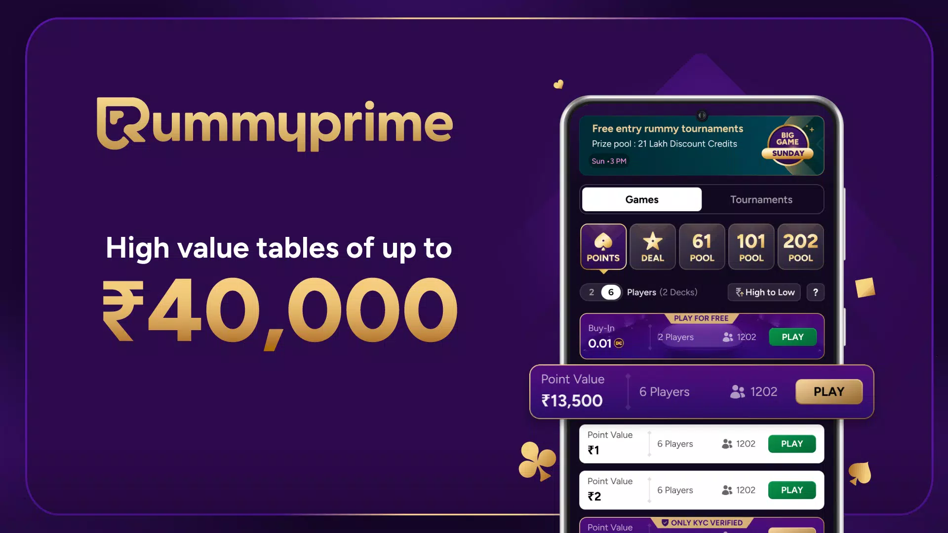 RummyPrime - Rummy Cash Game ဖန်သားပြင်ဓာတ်ပုံ 2