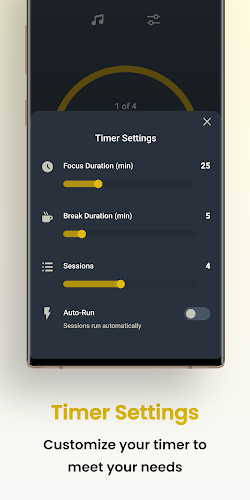 Focus Timer - Zone Captura de tela 3