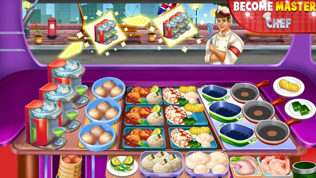 Food truck Empire Cooking Game Captura de pantalla 1