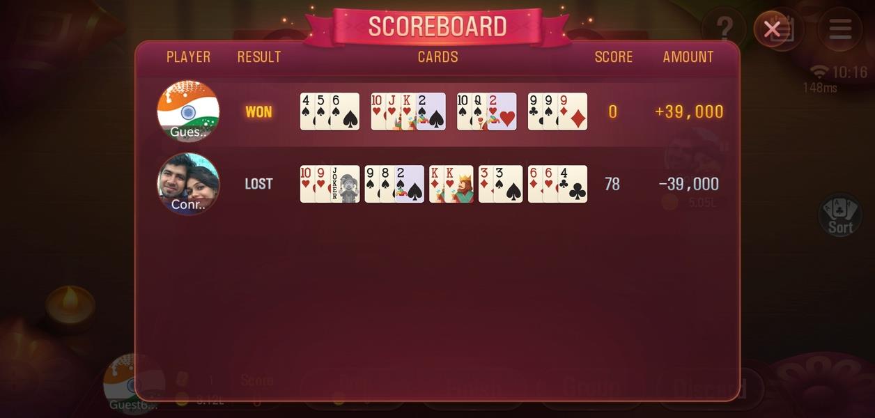 Rummy Plus - Online Indian Rummy স্ক্রিনশট 3