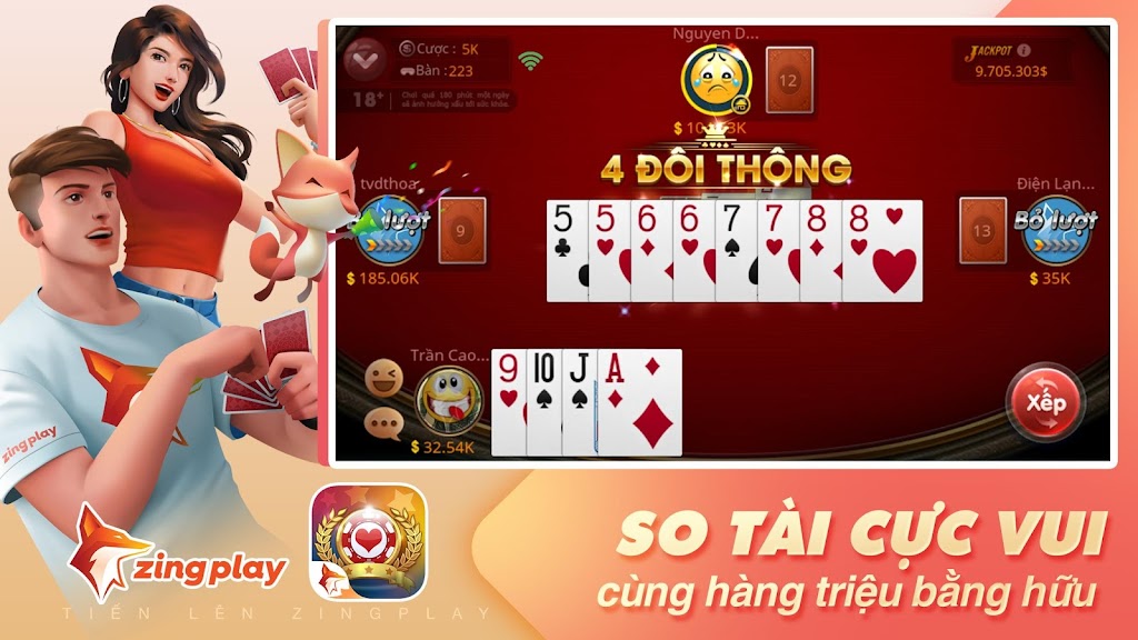 Tiến lên Miền Nam - Tiến Lên - ZingPlay Captura de pantalla 1