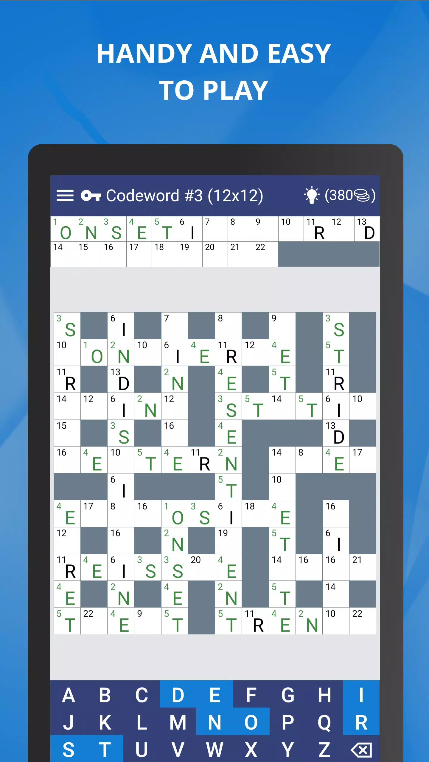 Keywords — Codeword Puzzle Скриншот 0