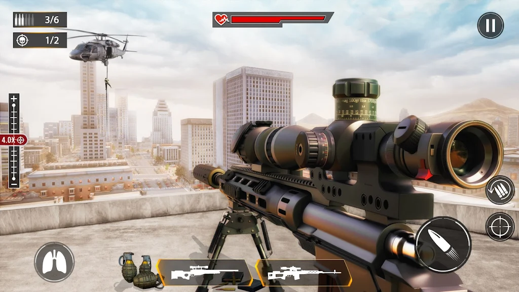 Sniper Shooting Game Offline Captura de tela 1