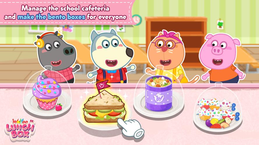 Wolfoo's School Lunch Box Скриншот 0