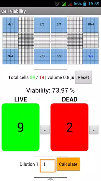 Cells Calculator स्क्रीनशॉट 3