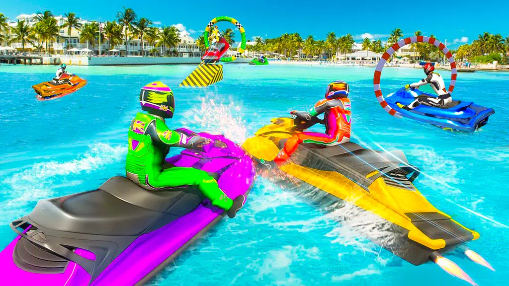 Jet Ski Racing Simulator Games Ekran Görüntüsü 1