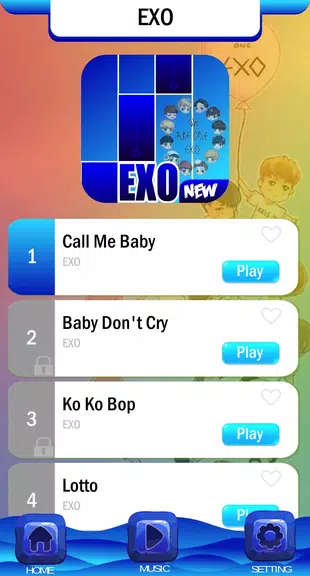 Schermata EXO Chibi Piano Tiles 0