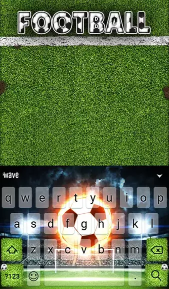 Football Keyboard & Wallpaper Captura de pantalla 1