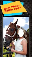 Horse With Girl Photo Suit应用截图第3张