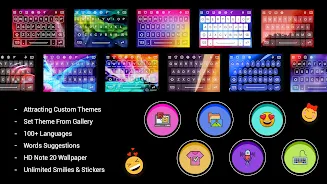 Neon LED Keyboard For Android 스크린샷 0