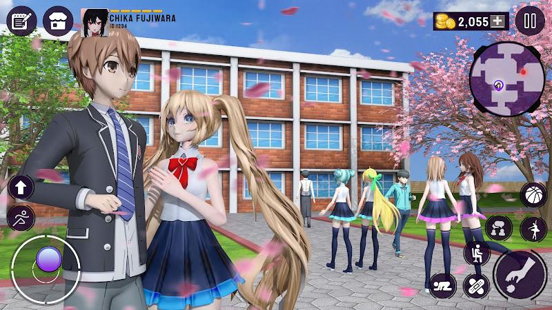 Sakura High School Girls Games Ekran Görüntüsü 2