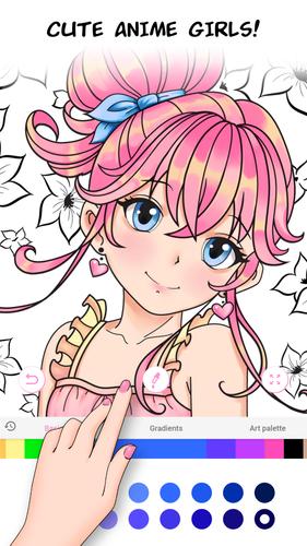 Anime Games Coloring Book Captura de tela 2