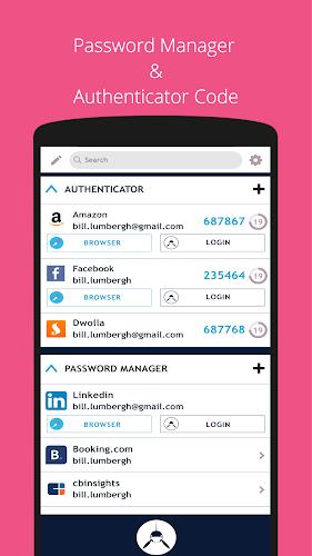 SAASPASS Authenticator 2FA App Captura de tela 0