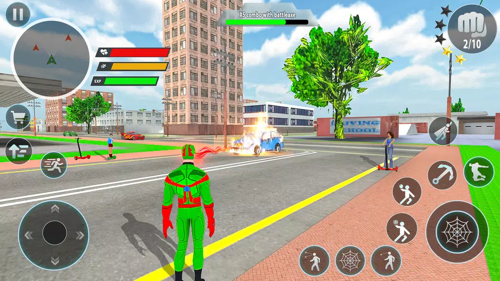 Schermata Police Robot Rope Hero Game 3d 1