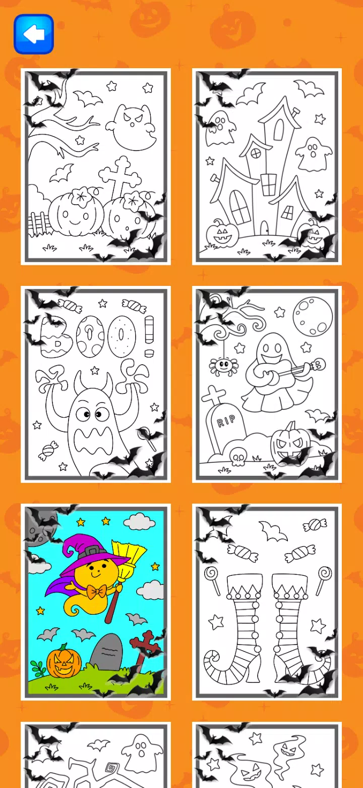 Halloween Coloring Game ภาพหน้าจอ 3