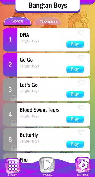 BTS Chibi Piano Tiles Zrzut ekranu 1