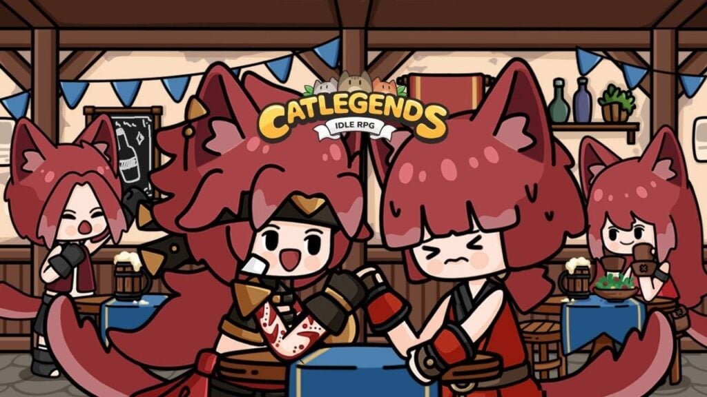 Legendas de gatos: heróis peludos RPG ociosos lançamentos no Android