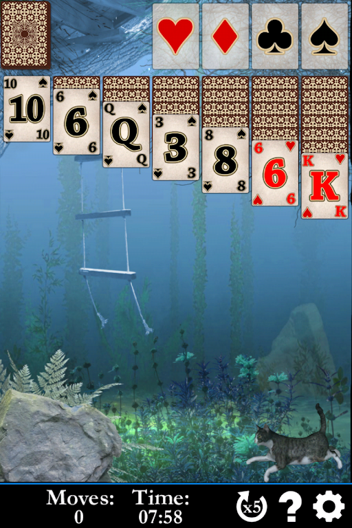 Pyramid Solitaire Water World Скриншот 2