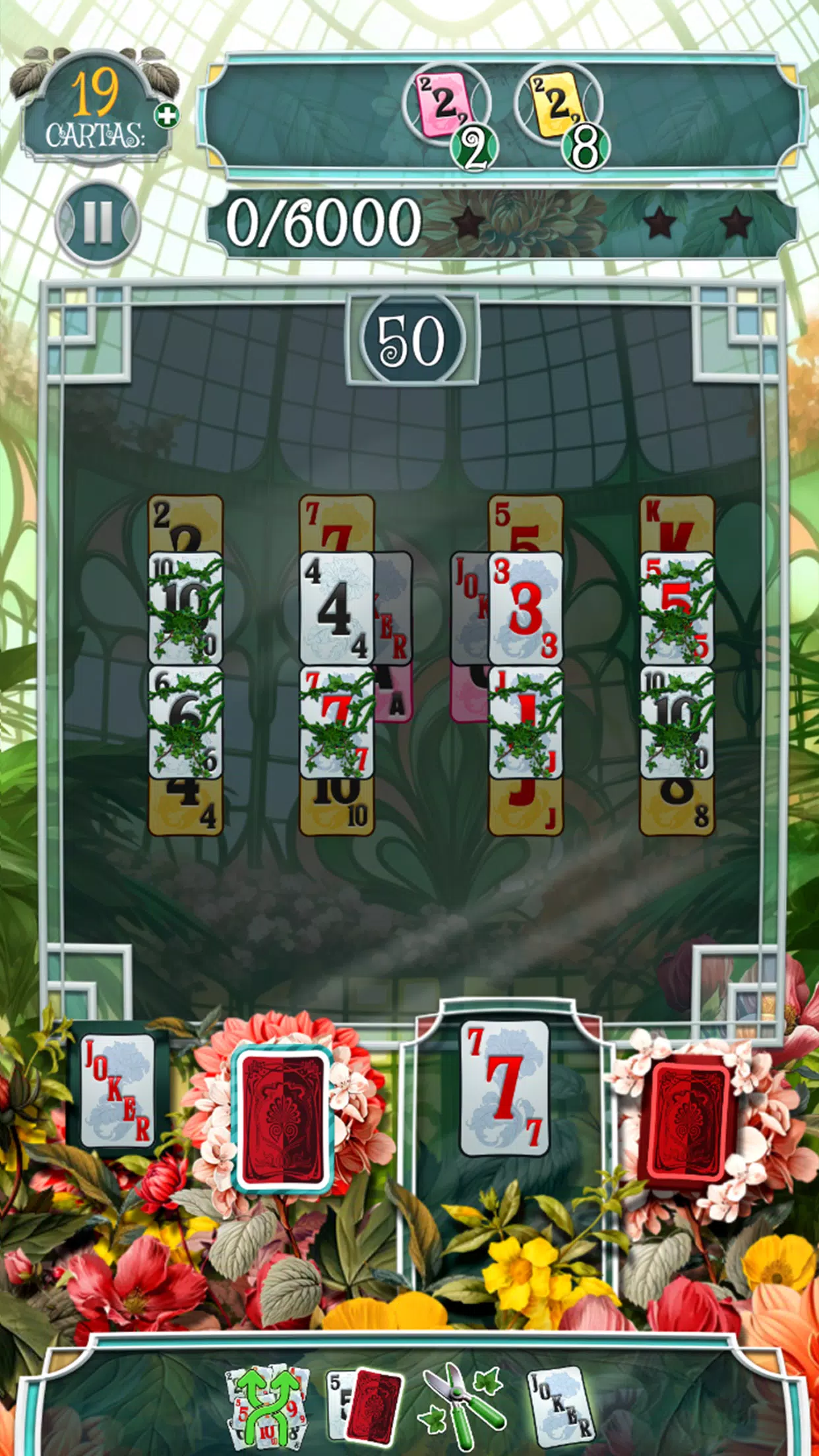 Greenhouse Solitaire TriPeaks Schermafbeelding 0