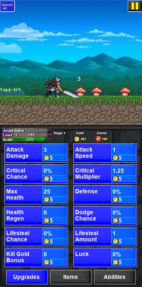 Knights Run Roguelite Defense Screenshot 0