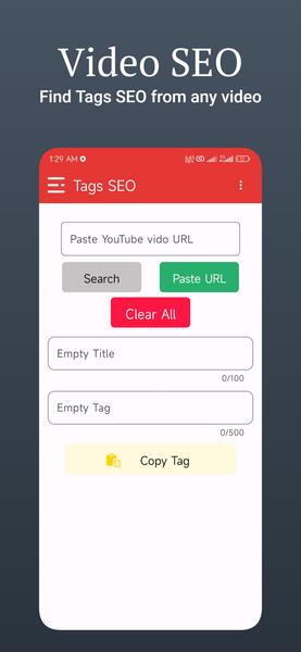 Tags SEO - Video Finder Tangkapan skrin 3